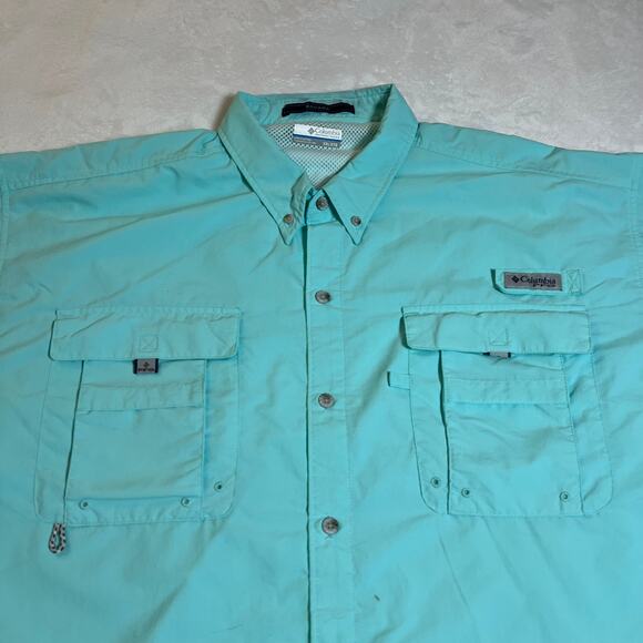 Columbia Men's PFG Button Down Shirt Size XXL Bahama Omni Shade Vented Fishing - Picture 5 of 10